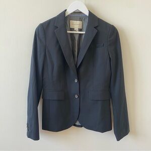 Banana Republic Black Blazer Wool Blend Stretch Women’s Size 4
